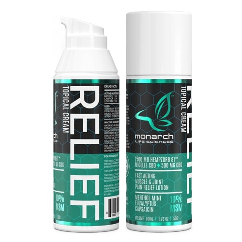 Monarch CBD - Topical RELIEF Lotion